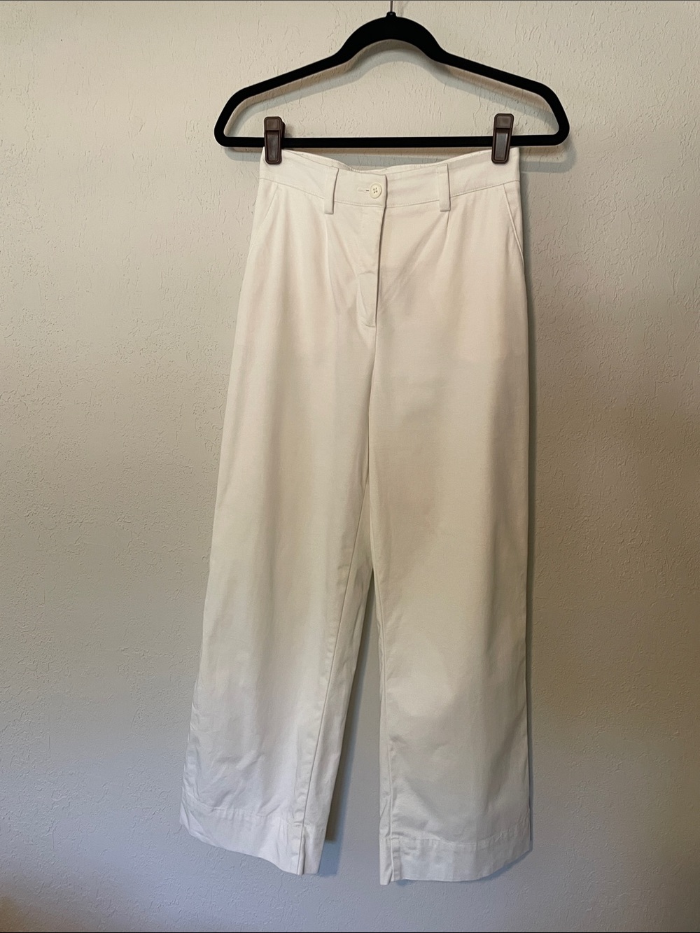 Sisley Cream Wide-Leg Trousers